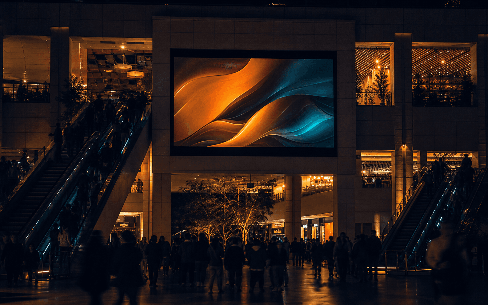 Bir Türk kafe zincirinin DOOH kampanya görseli