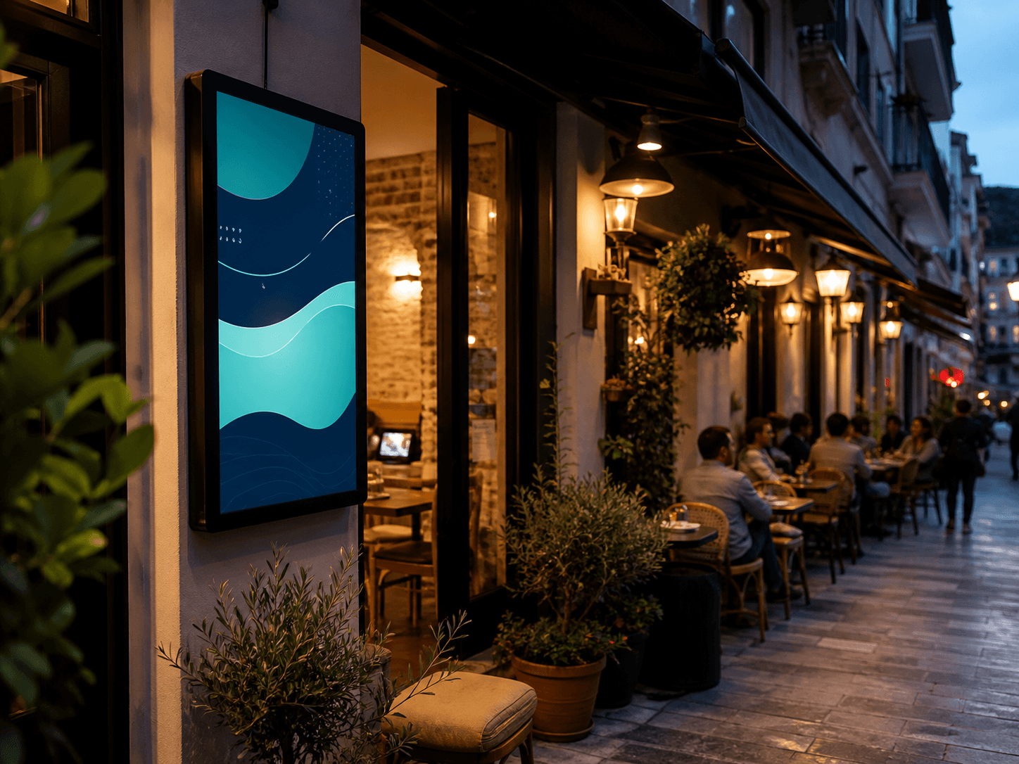 Kampüs / Kafe kategorisinden örnek bir DOOH ekran lokasyonu