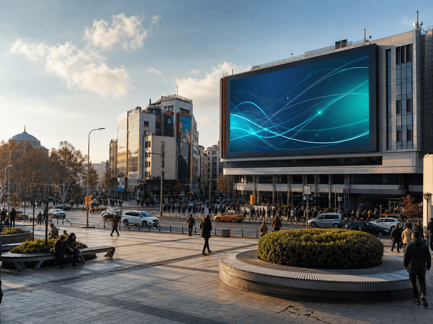 Havaalanı kategorisinden örnek bir DOOH ekran lokasyonu